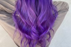 Fashion Color Purple Hair All Over Lilac Color Albuquerque Abq