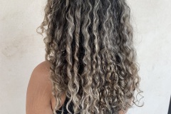 Long Thick Curly Hair, Cool Tone Balayage, Albuquerque Abq