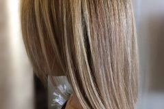 Full hair highlights -two colors- and a texturized haircut