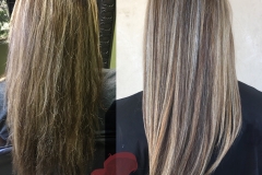 Hair transformation- color and highlights